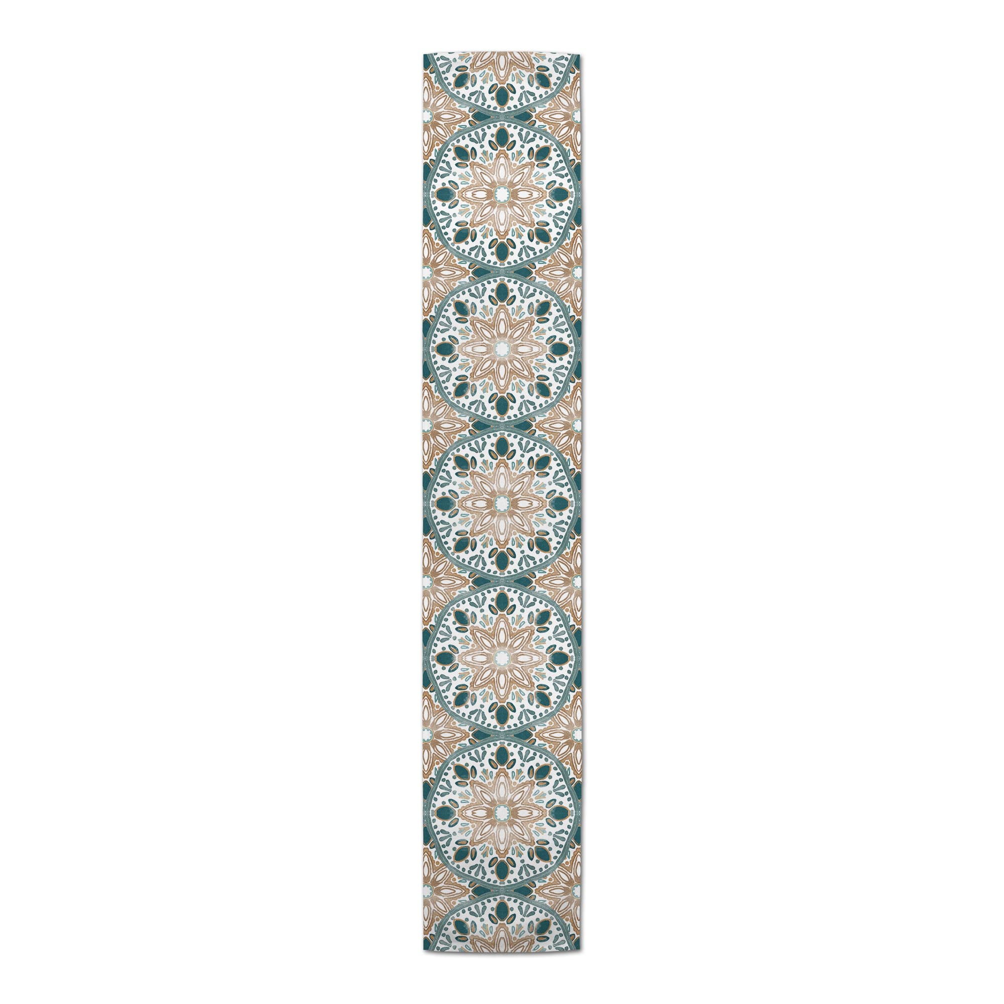 Faded Medallions Outdoor Table Runner